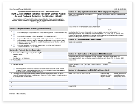 annual payback intructions and form pdf