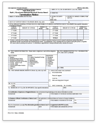 Termination Notice form and instruction pdf