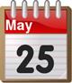 Calendar: May 25