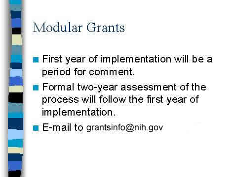 Modular Grants